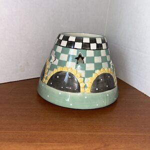 LARGE Candle Jar Shade Topper Sunflowers